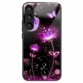 Hoesje Samsung Galaxy S25 Plus 5g Bloemen En Vlinders Van Gehard Glas