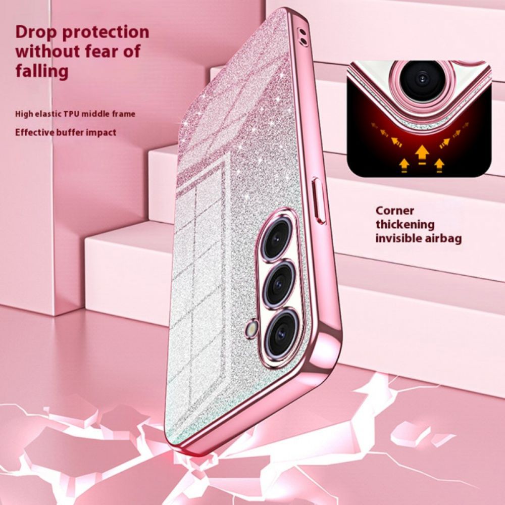 Hoesje Samsung Galaxy S25 Plus 5g Glitterachterkant