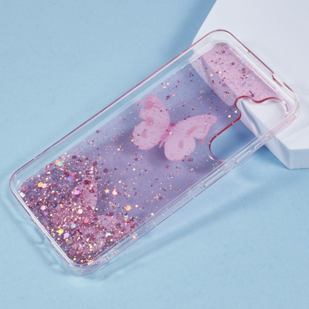 Hoesje Samsung Galaxy S25 Plus 5g Pailletten En Vlinders