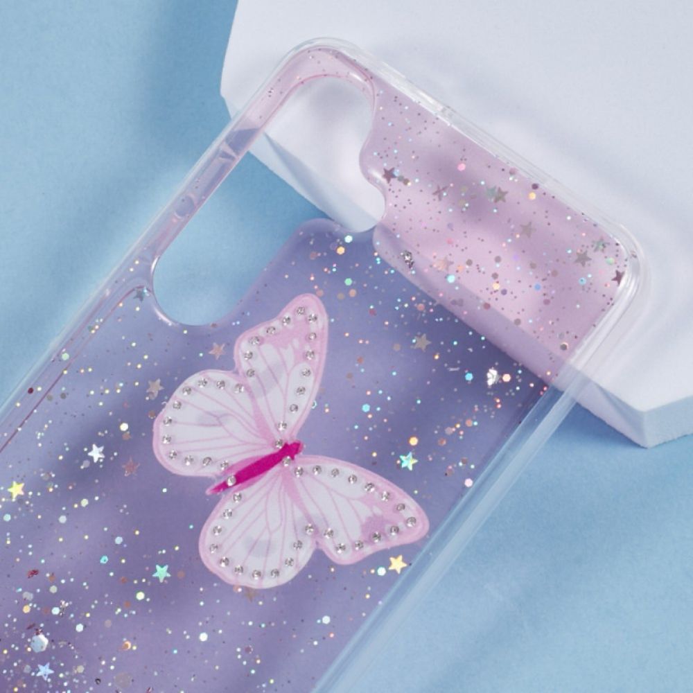 Hoesje Samsung Galaxy S25 Plus 5g Pailletten En Vlinders