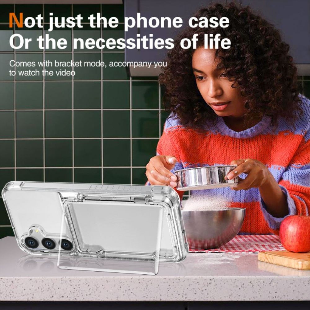 Hoesje Samsung Galaxy S25 Plus 5g Transparante Kaarthouder