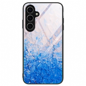 Hoesje Voor Samsung Galaxy S25 Plus 5g Gehard Glas Met Marmer