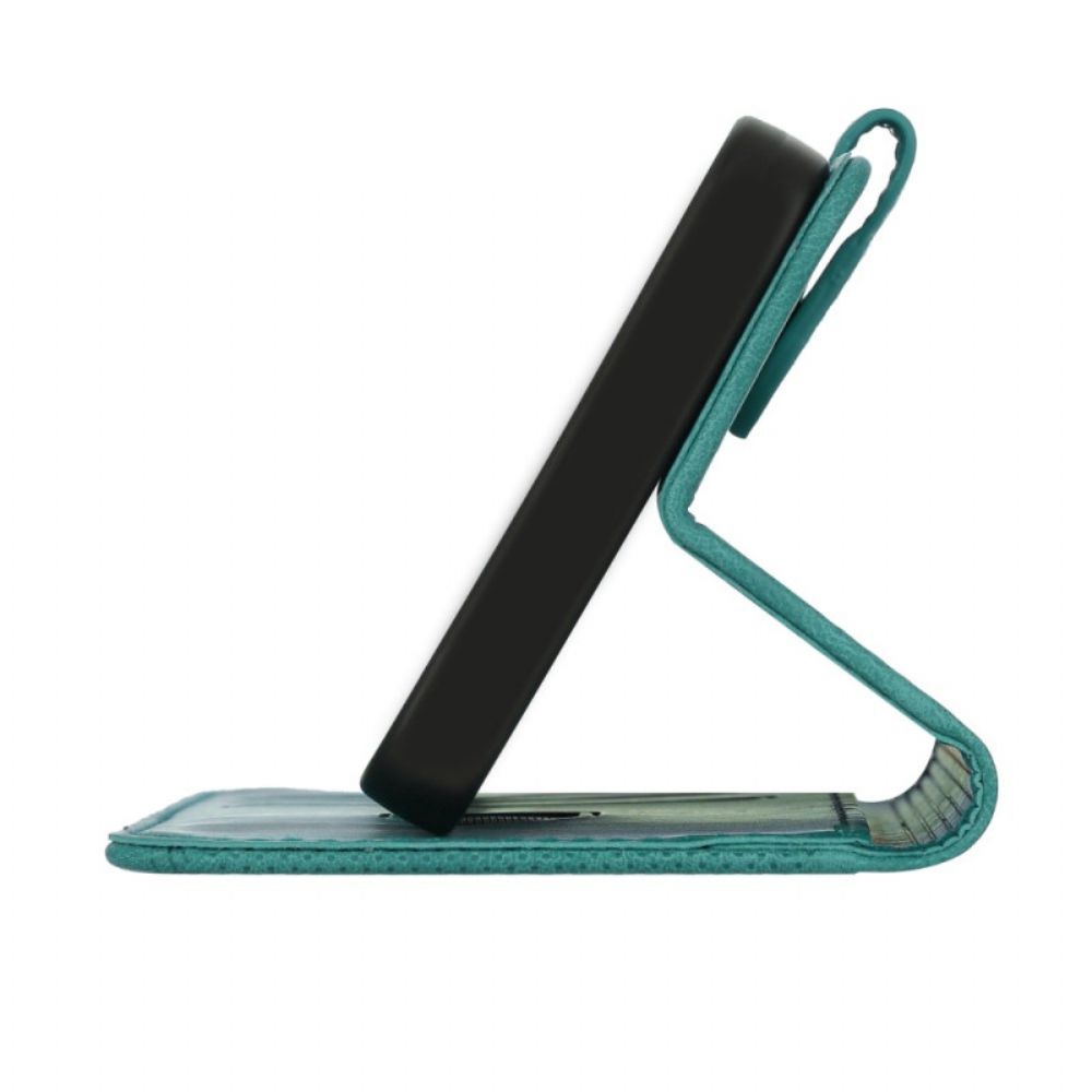 Leren Hoesje Voor Samsung Galaxy S25 Plus 5g Geometrisch Bandje