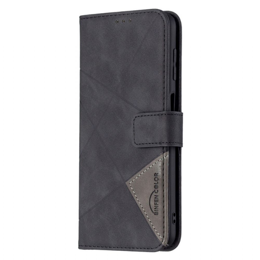 Folio-hoesje voor Samsung Galaxy M32 Binfen Kleurendriehoeken