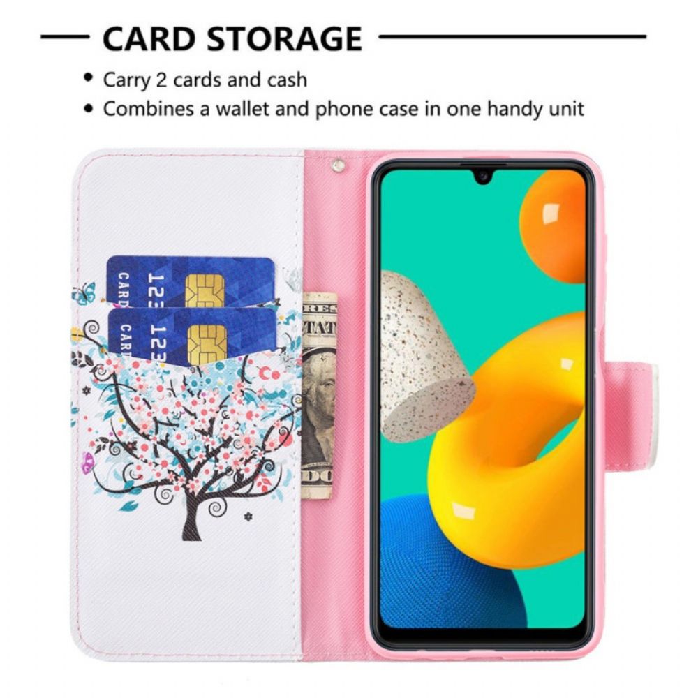 Folio-hoesje voor Samsung Galaxy M32 Bloemrijke Boom