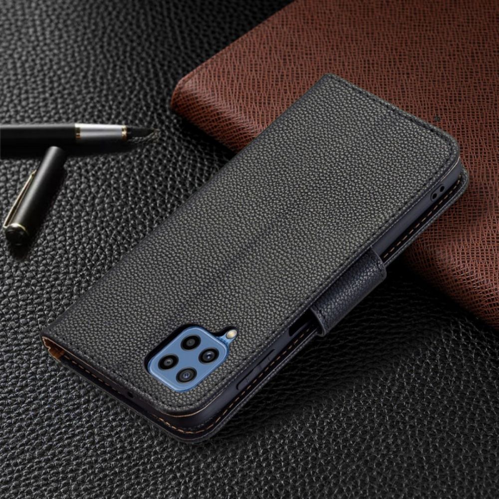 Folio-hoesje voor Samsung Galaxy M32 Flip Case Litchi Flap Schuin
