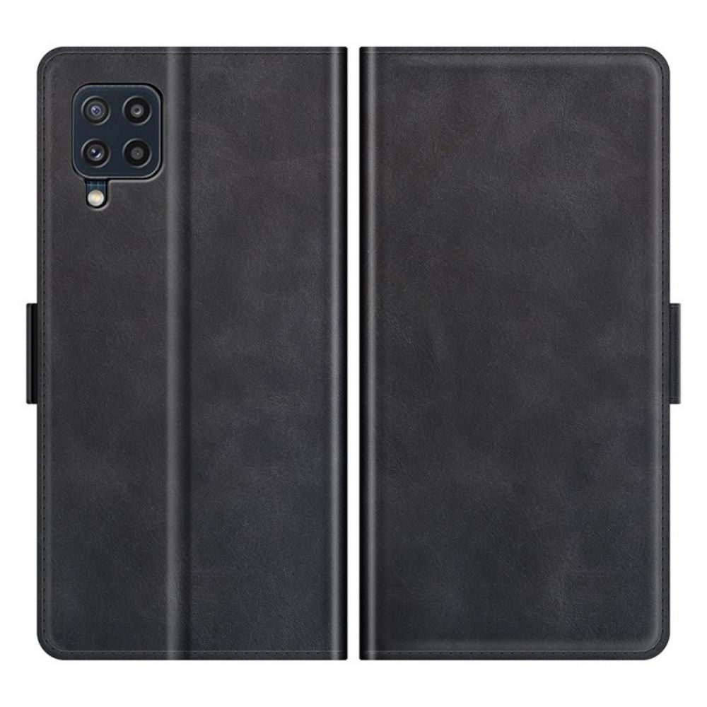 Folio-hoesje voor Samsung Galaxy M32 Ontwerp Leereffect