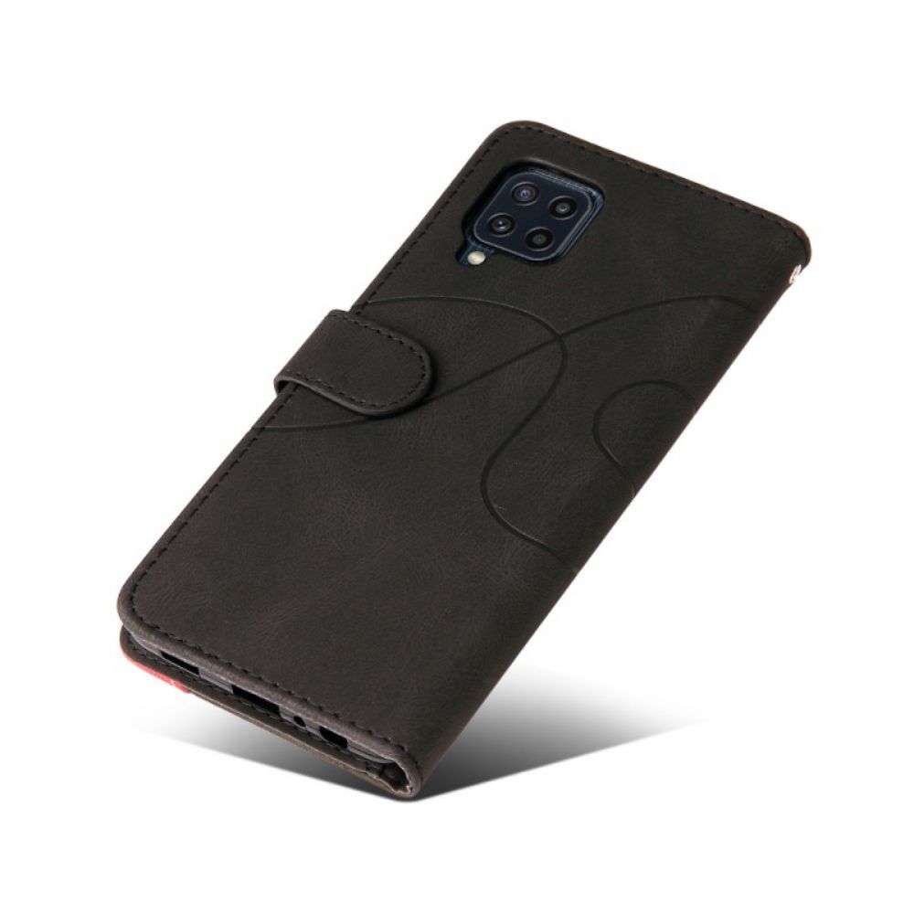 Folio-hoesje voor Samsung Galaxy M32 Tweekleurig