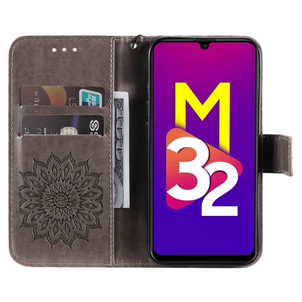 Folio-hoesje voor Samsung Galaxy M32 Zonnebloem