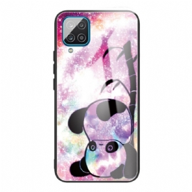Hoesje voor Samsung Galaxy M32 Panda Gehard Glas