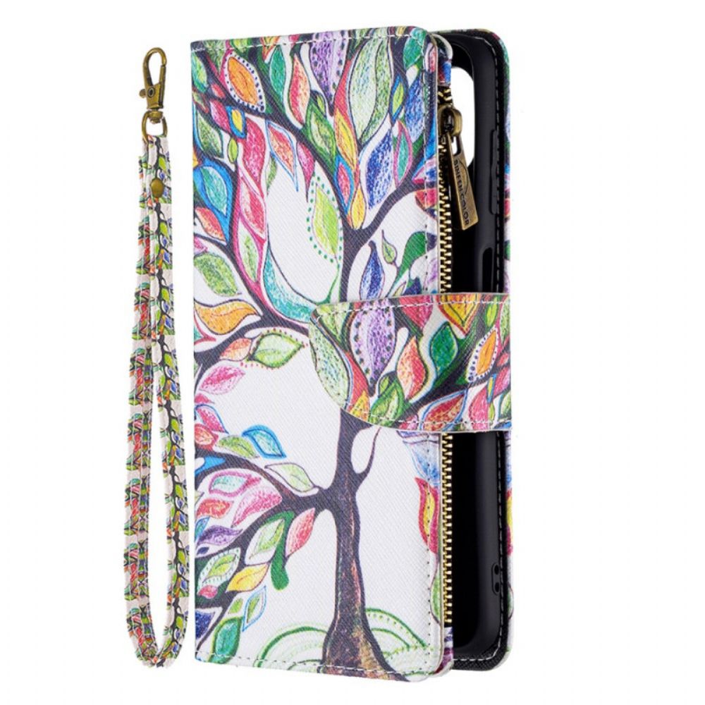 Leren Hoesje voor Samsung Galaxy M32 Zip Boomzak
