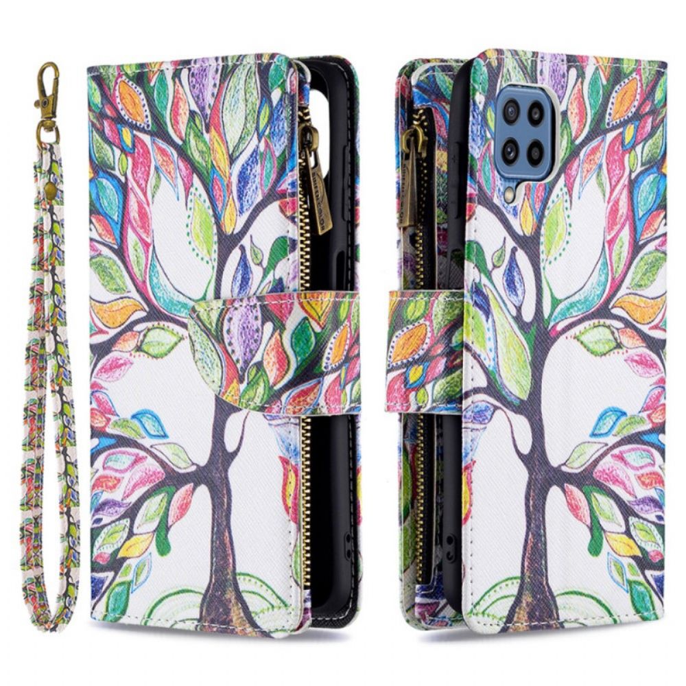 Leren Hoesje voor Samsung Galaxy M32 Zip Boomzak