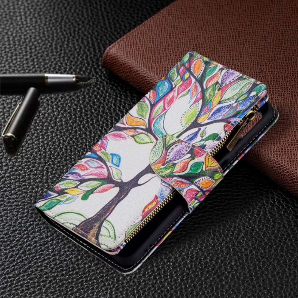 Leren Hoesje voor Samsung Galaxy M32 Zip Boomzak