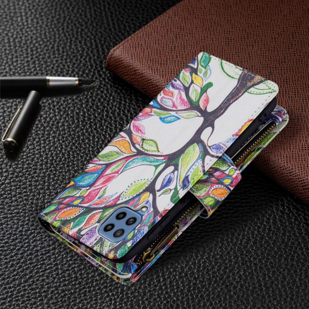 Leren Hoesje voor Samsung Galaxy M32 Zip Boomzak