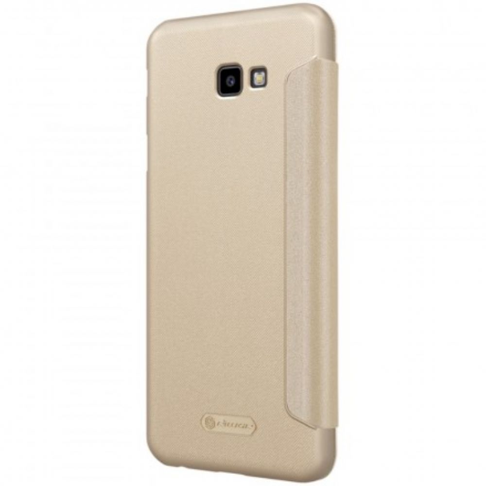 Bescherming Hoesje voor Samsung Galaxy J4 Plus Folio-hoesje Nillkin