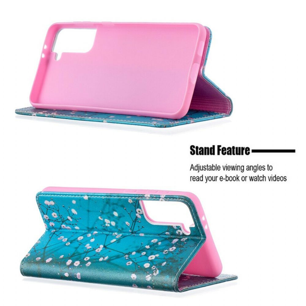 Bescherming Hoesje voor Samsung Galaxy S21 Plus 5G Folio-hoesje Bloeiende Takken