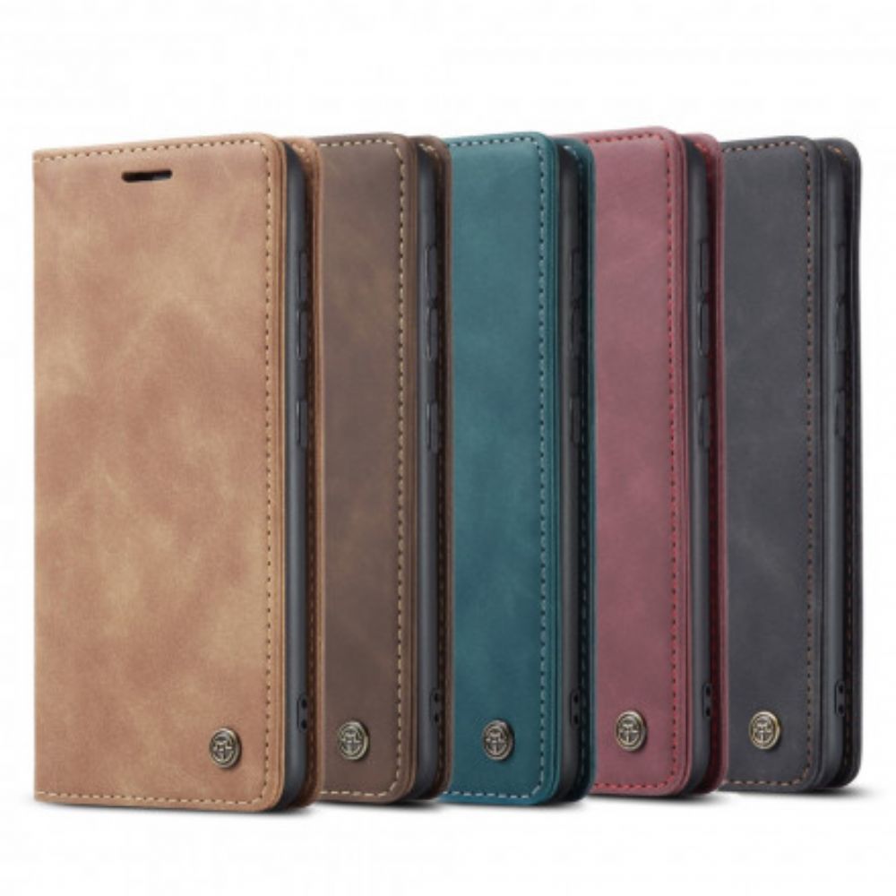 Bescherming Hoesje voor Samsung Galaxy S21 Plus 5G Folio-hoesje Caseme Kunstleer