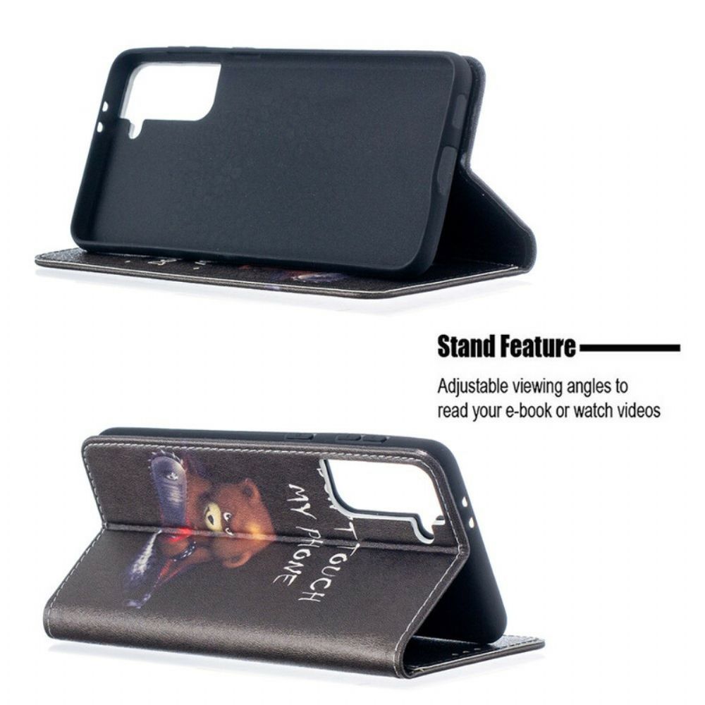 Bescherming Hoesje voor Samsung Galaxy S21 Plus 5G Folio-hoesje Gevaarlijke Beer