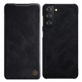 Bescherming Hoesje voor Samsung Galaxy S21 Plus 5G Folio-hoesje Nillkin Qin-serie