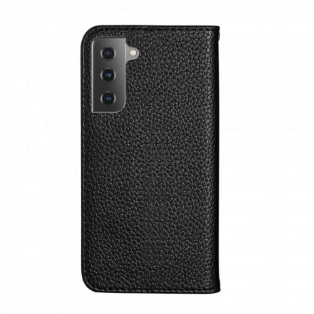 Bescherming Hoesje voor Samsung Galaxy S21 Plus 5G Folio-hoesje Ultra Chique Litchi Kunstleer