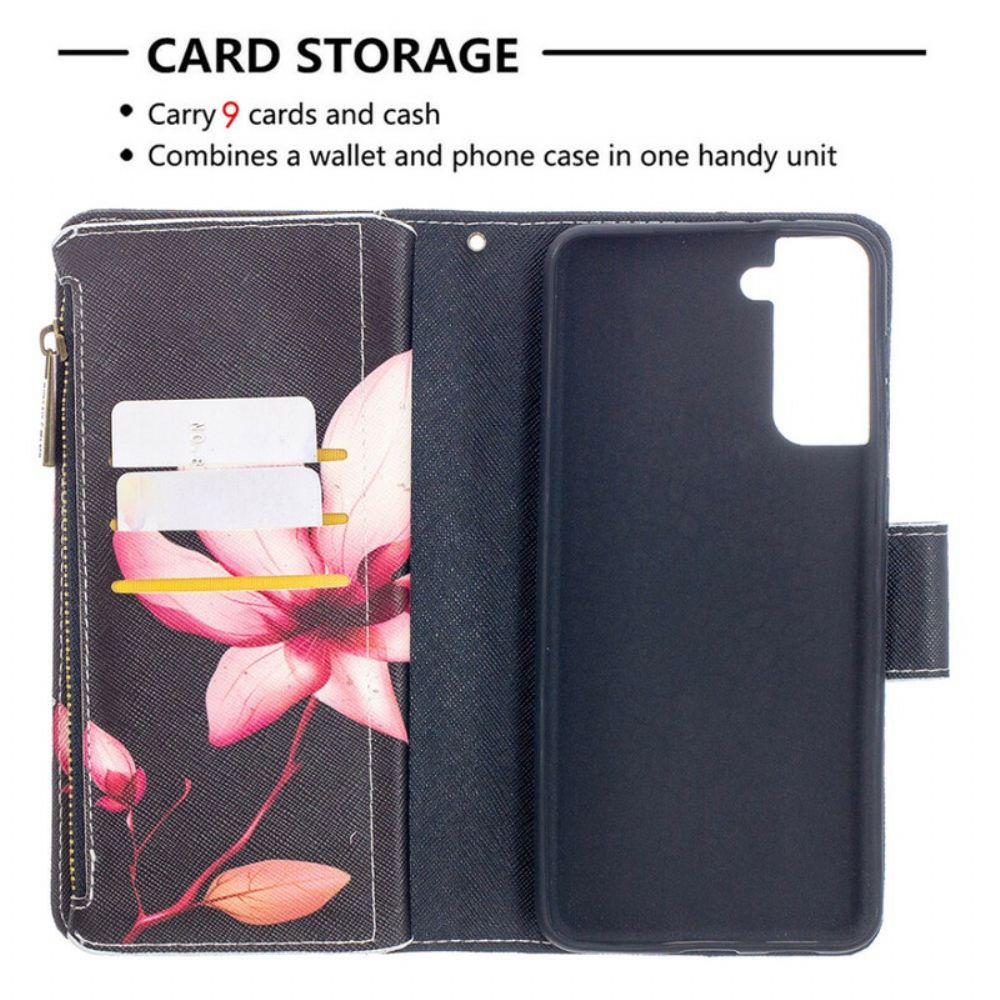 Folio-hoesje voor Samsung Galaxy S21 Plus 5G Beerzak Met Rits