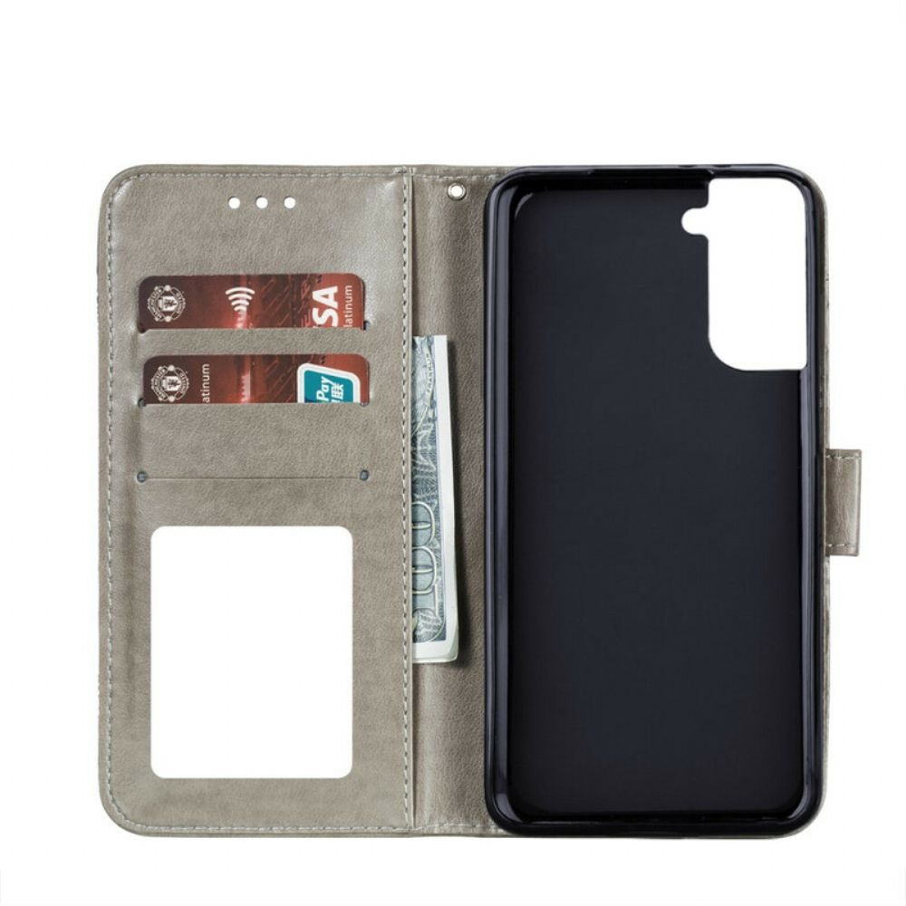 Folio-hoesje voor Samsung Galaxy S21 Plus 5G Volledige Mandala