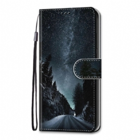 Leren Hoesje voor Samsung Galaxy S21 Plus 5G Mysterieuze Natuur