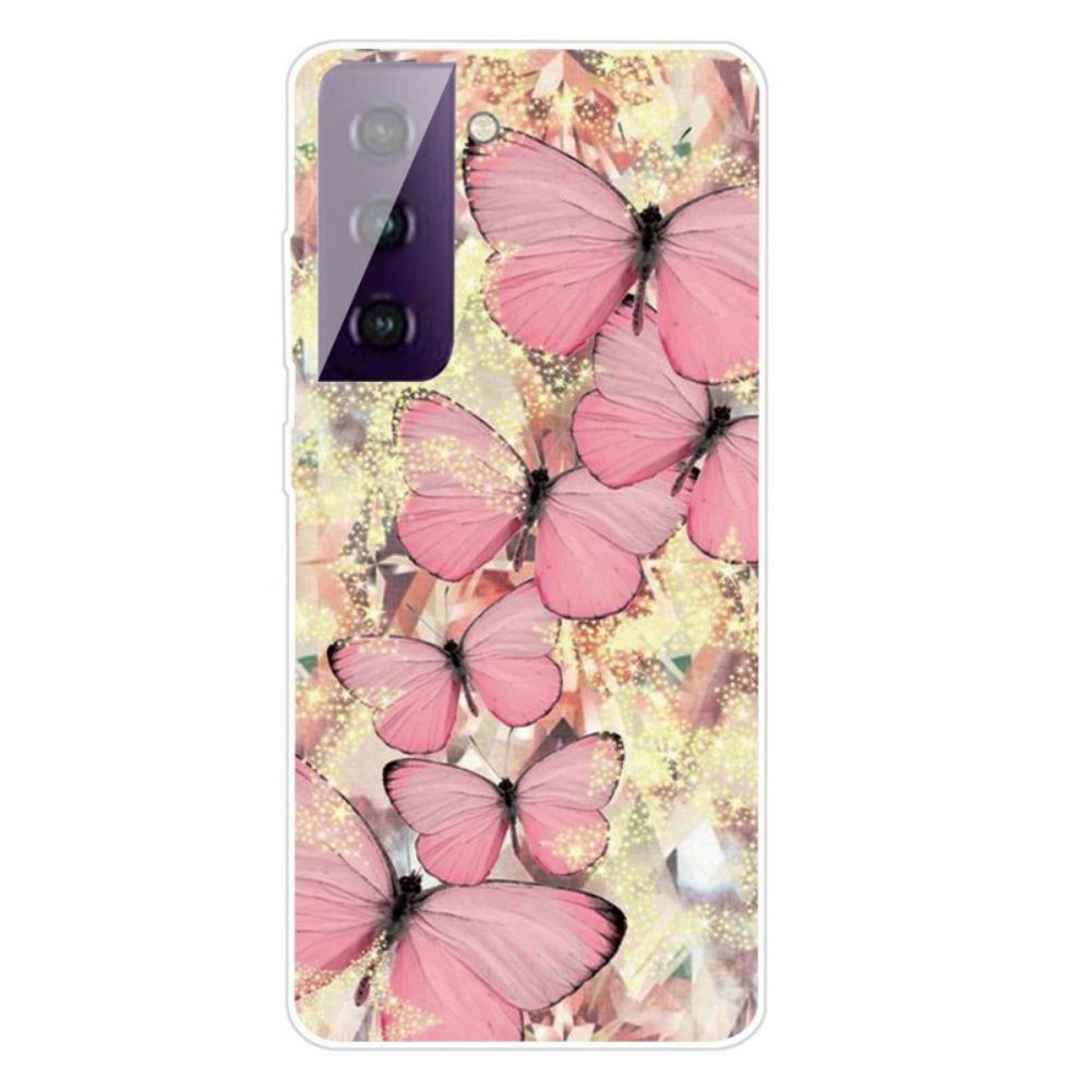 Telefoonhoesje voor Samsung Galaxy S21 Plus 5G Mooie Vlinders Vlinders