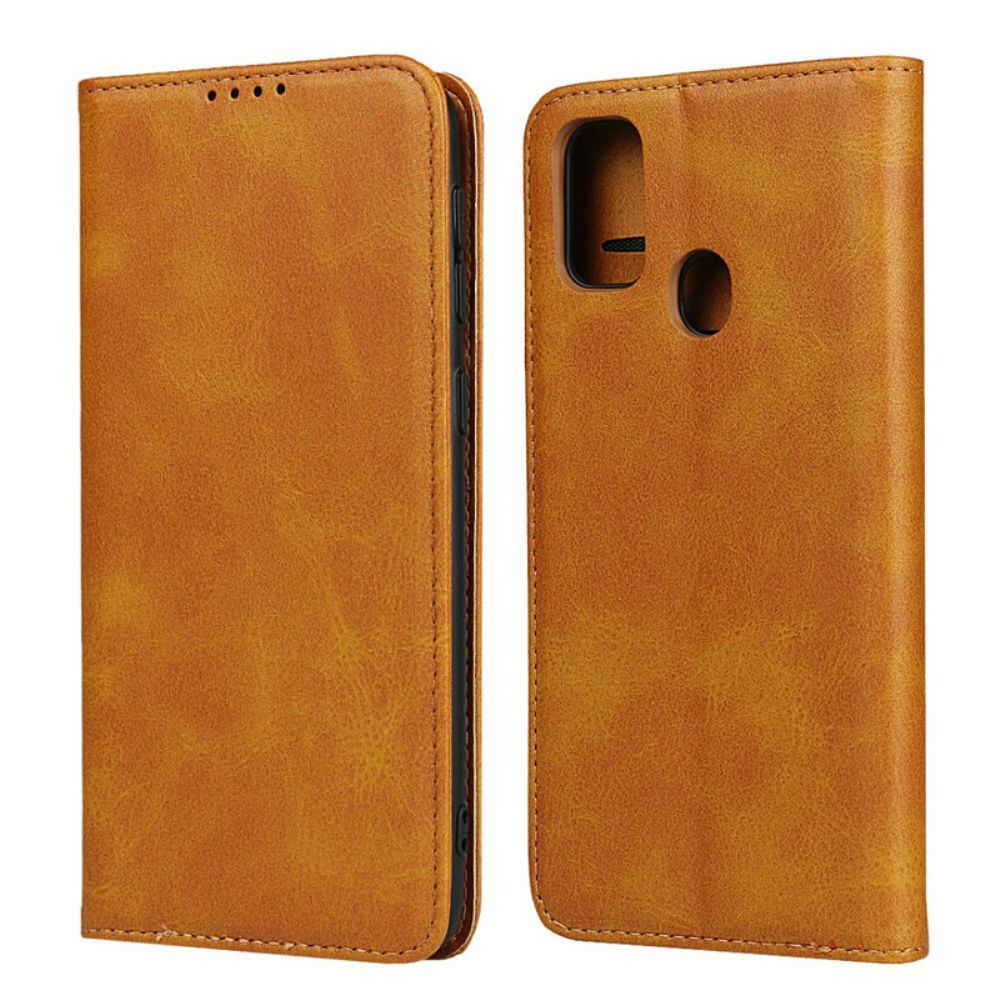 Bescherming Hoesje voor Samsung Galaxy M21 Folio-hoesje Elegantie Splitleer
