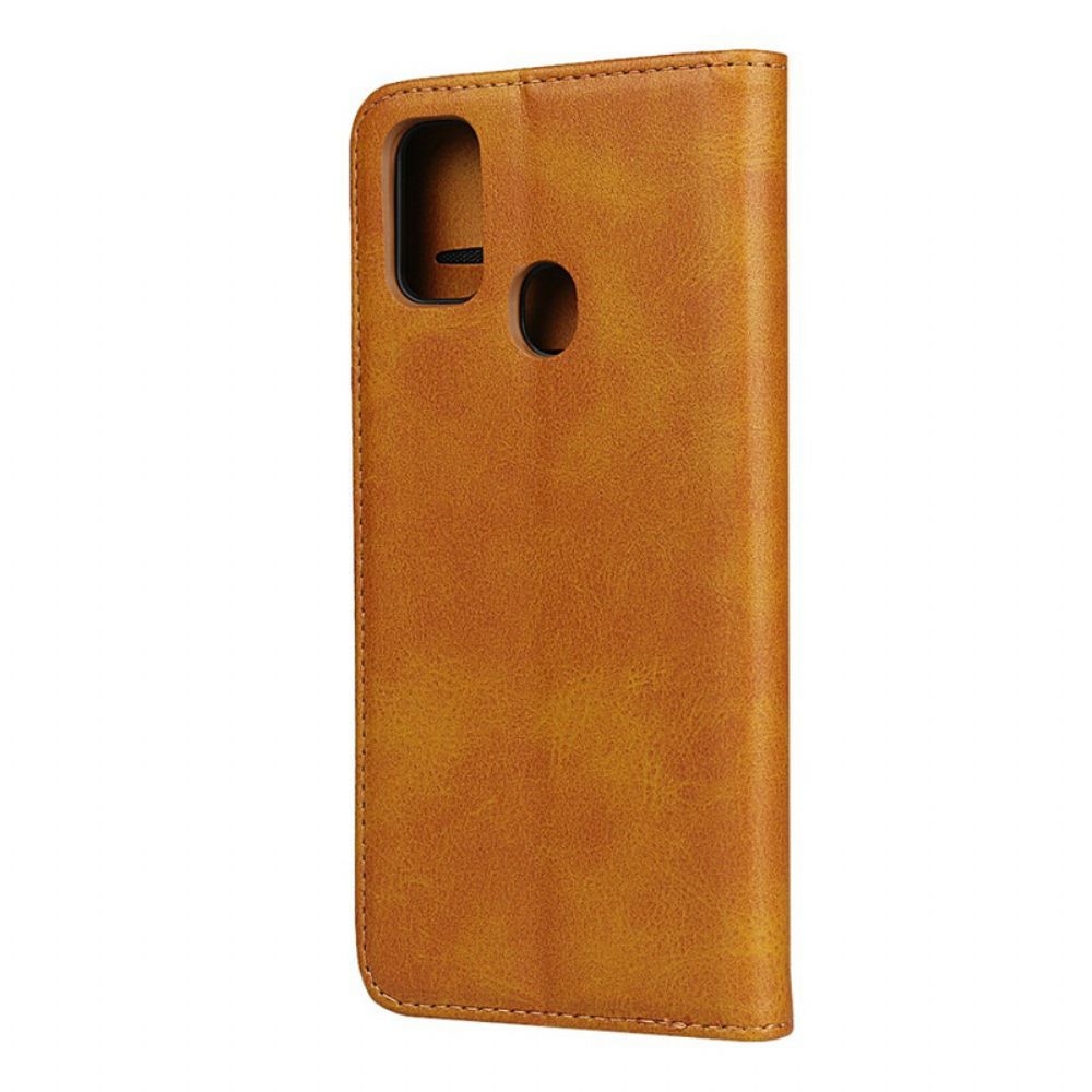 Bescherming Hoesje voor Samsung Galaxy M21 Folio-hoesje Elegantie Splitleer