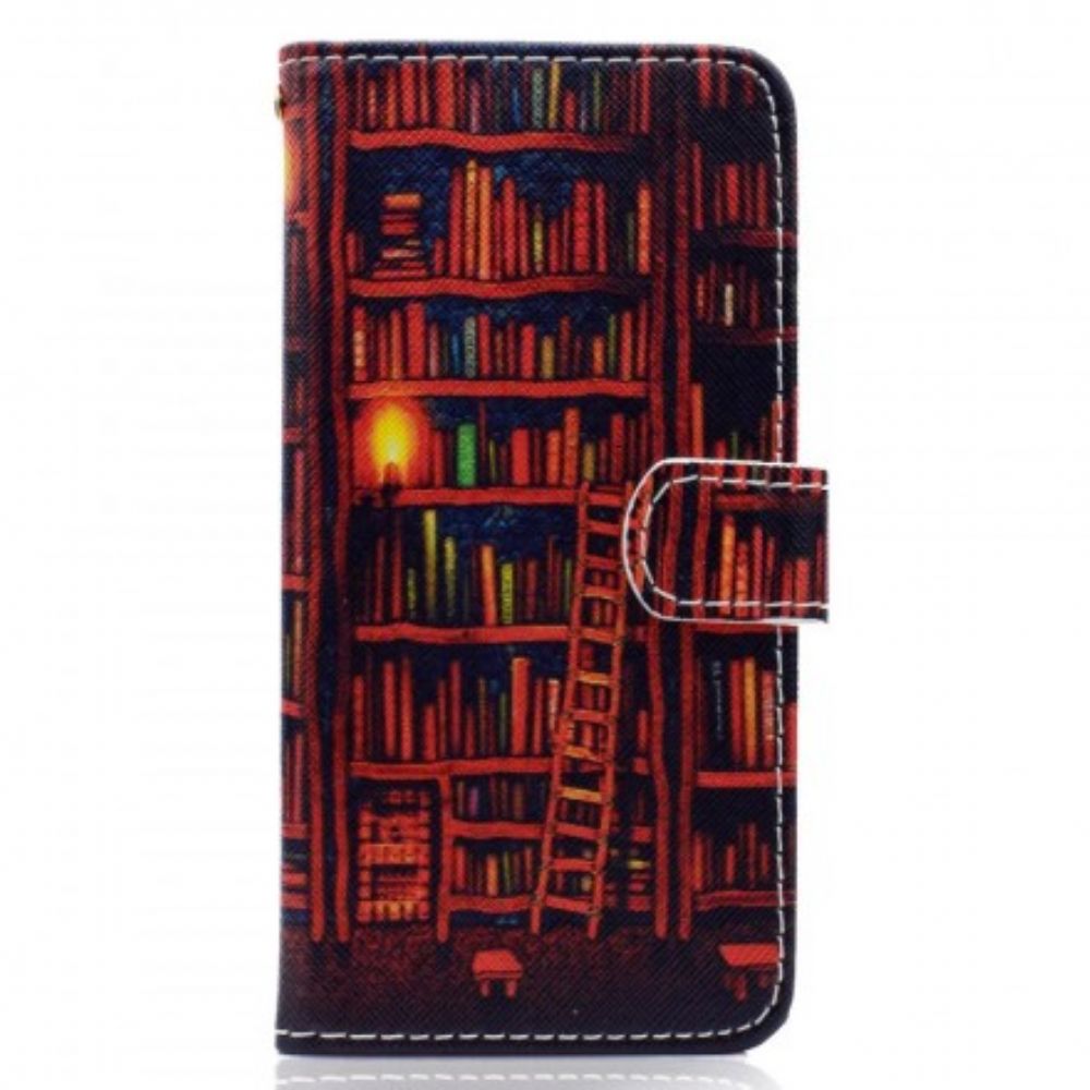 Folio-hoesje voor Huawei Y5 2018 Bibliotheek