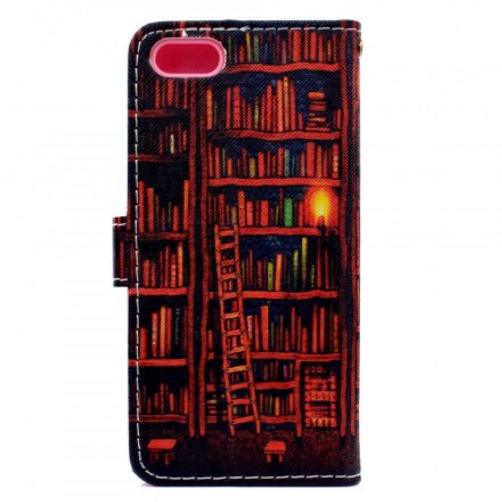 Folio-hoesje voor Huawei Y5 2018 Bibliotheek