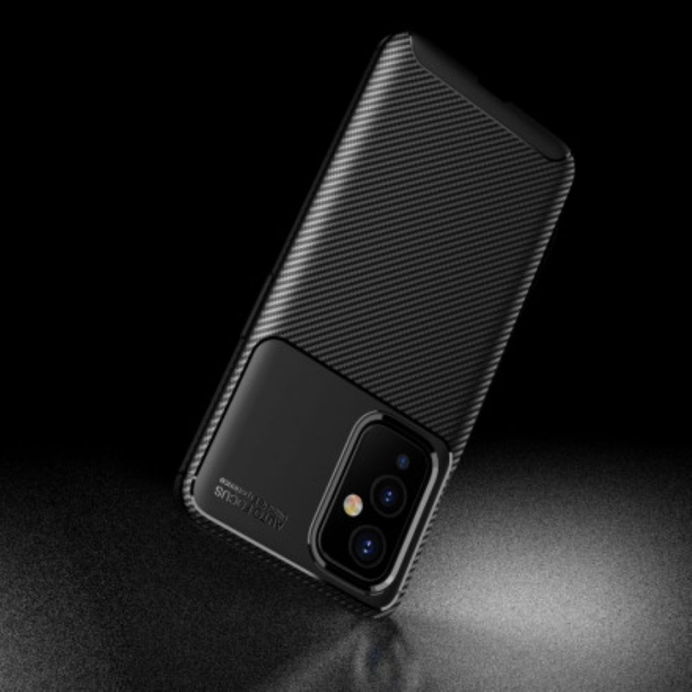 Hoesje voor OnePlus 9 Flexibele Koolstofvezeltextuur