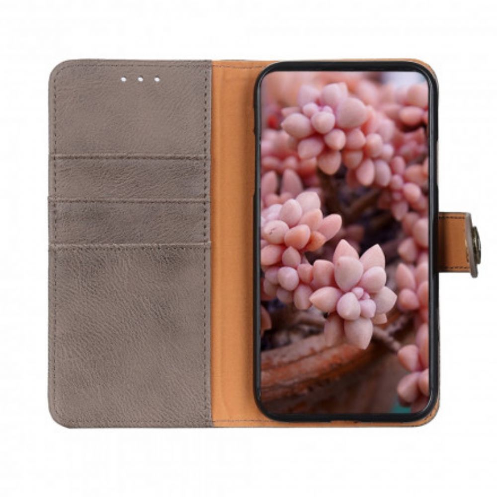 Leren Hoesje voor OnePlus 9 Imitatieleer Khazneh