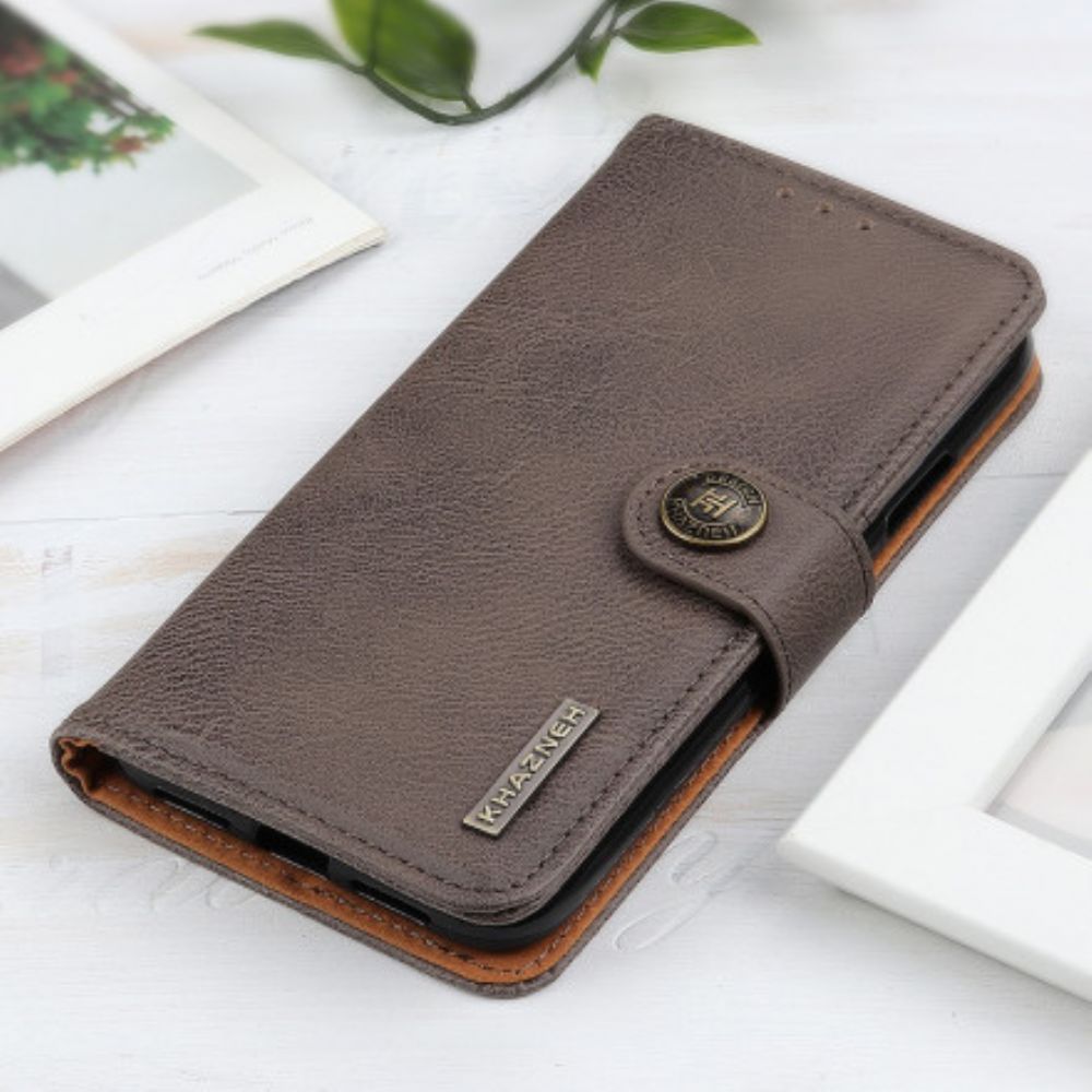 Leren Hoesje voor OnePlus 9 Imitatieleer Khazneh