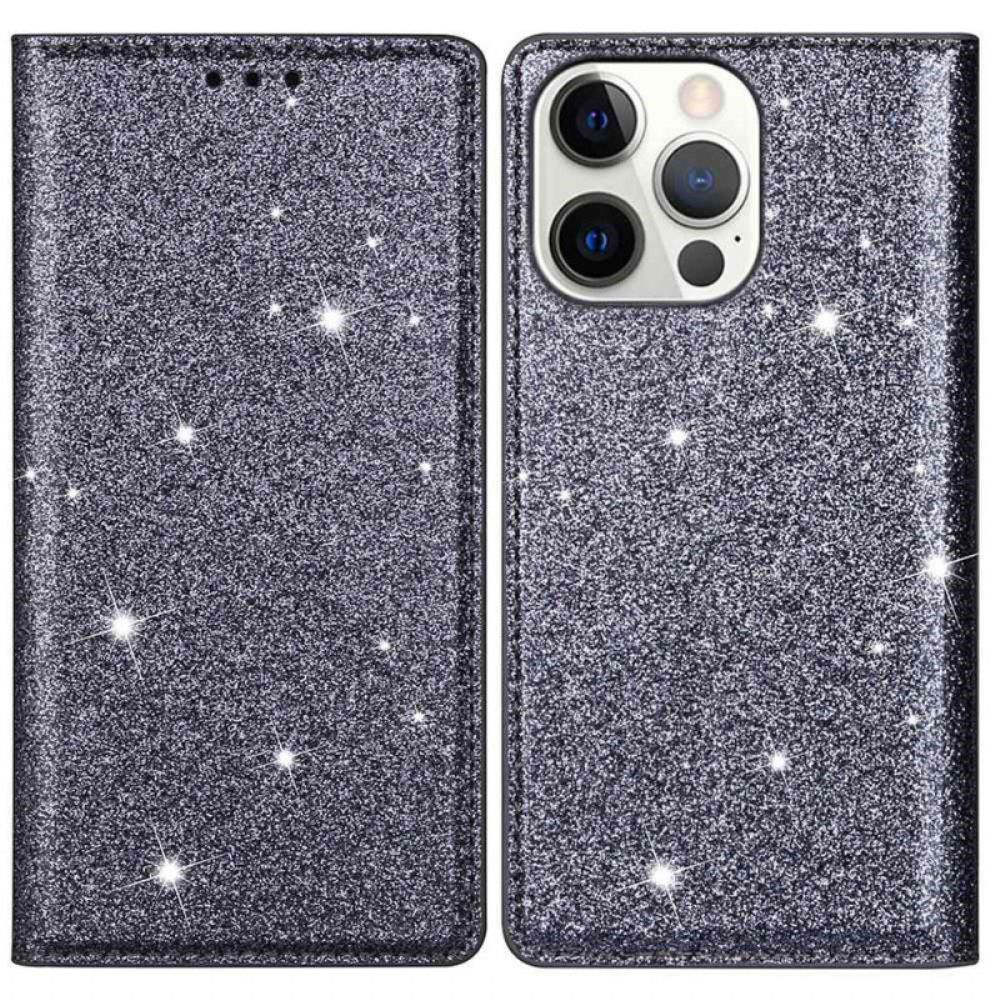 Folio-hoesje iPhone 16 Pro Glitters Bescherming Hoesje