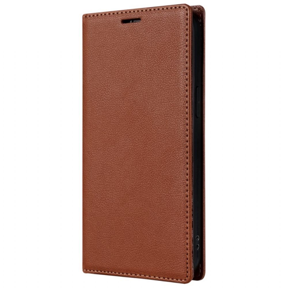 Folio-hoesje iPhone 16 Pro Telefoonhoesje Ledereffect
