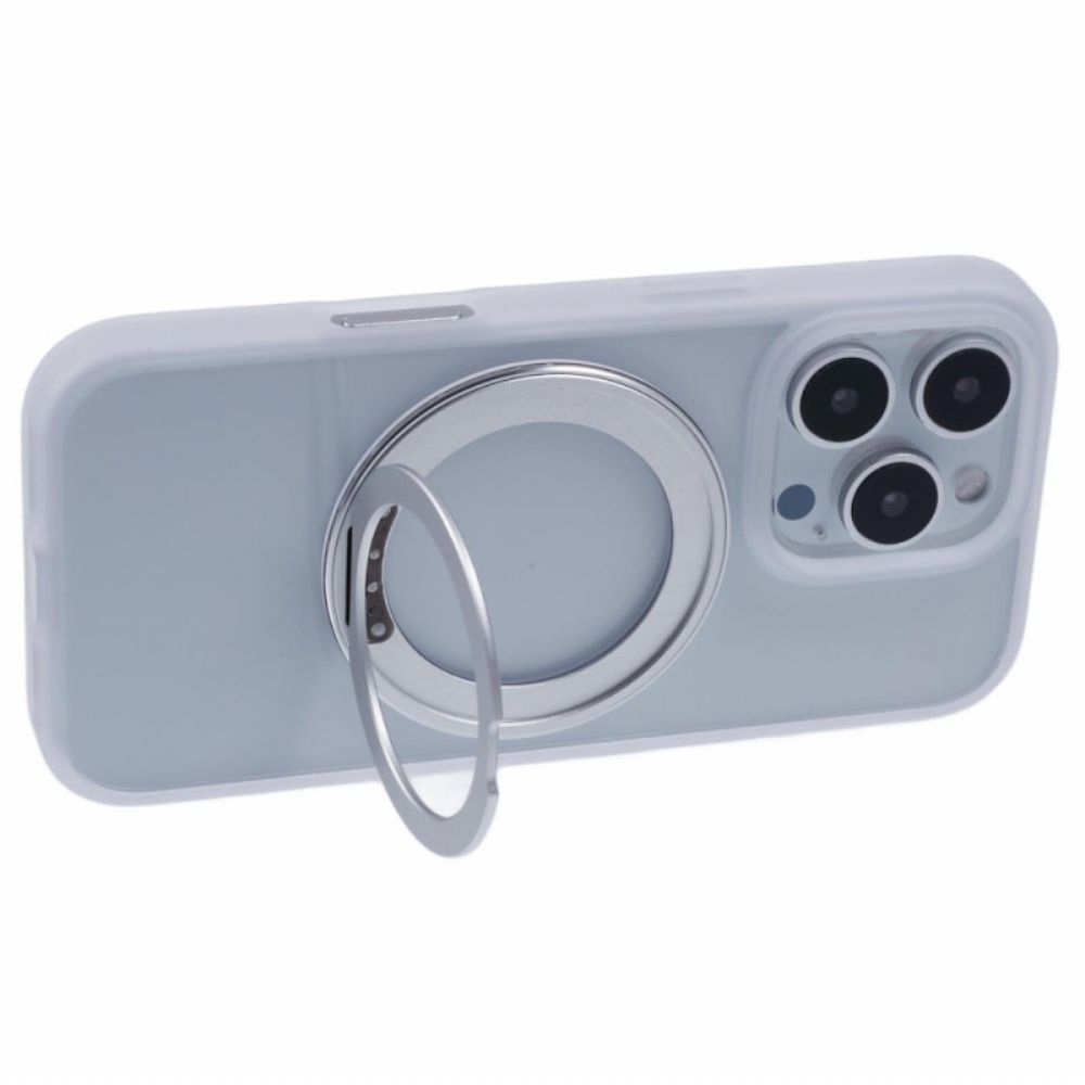 Hoesje iPhone 16 Pro Transparant Met Rotatieondersteuning Bescherming Hoesje