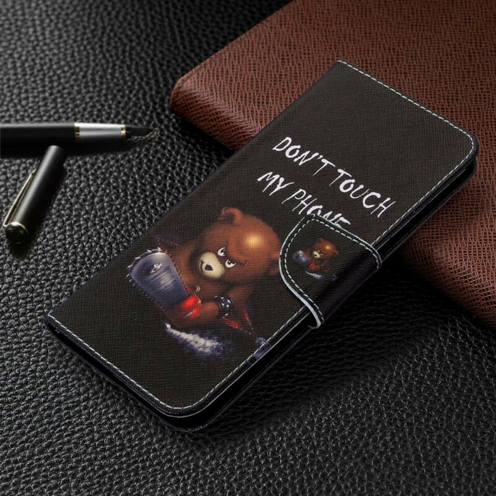 Folio-hoesje voor Samsung Galaxy M11 Gevaarlijke Beer