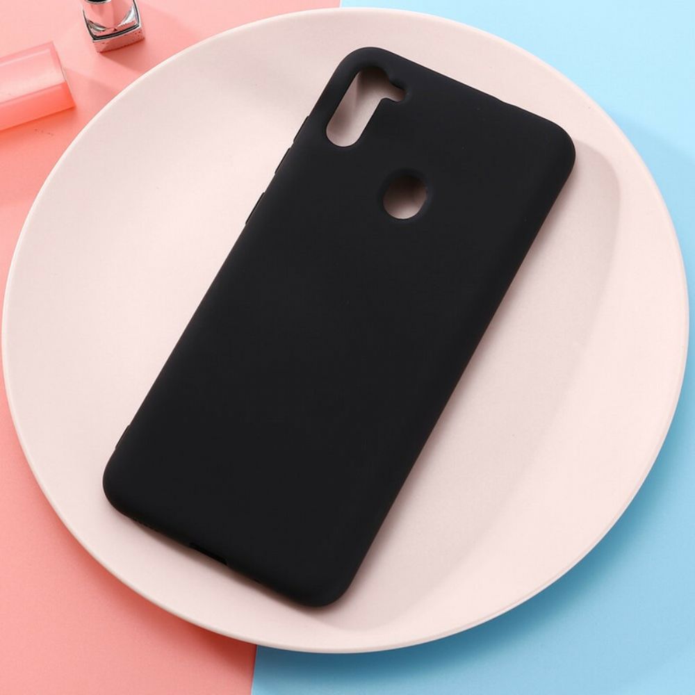 Hoesje voor Samsung Galaxy M11 Vloeibaar Siliconenontwerp