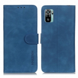 Folio-hoesje voor Poco M5s Khazneh Vintage Leereffect