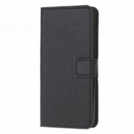 Folio-hoesje voor Poco M5s Litchi-nerf Leereffect