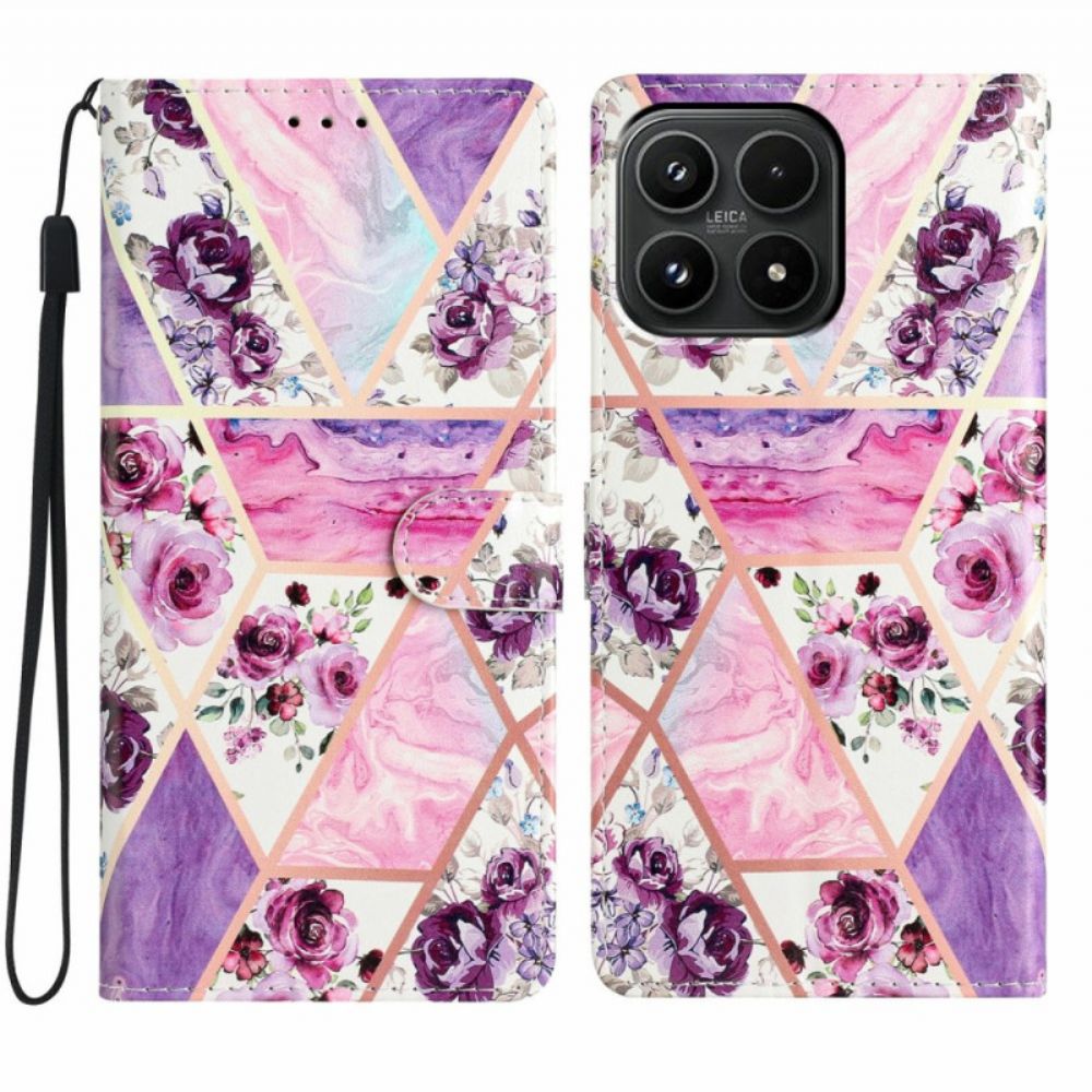 Bescherming Hoesje Xiaomi 17 Paars Bloemenpatroon