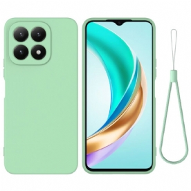 Cover Hoesje Xiaomi 17 Telefoonhoesje Vloeibare Siliconen Met Bandje
