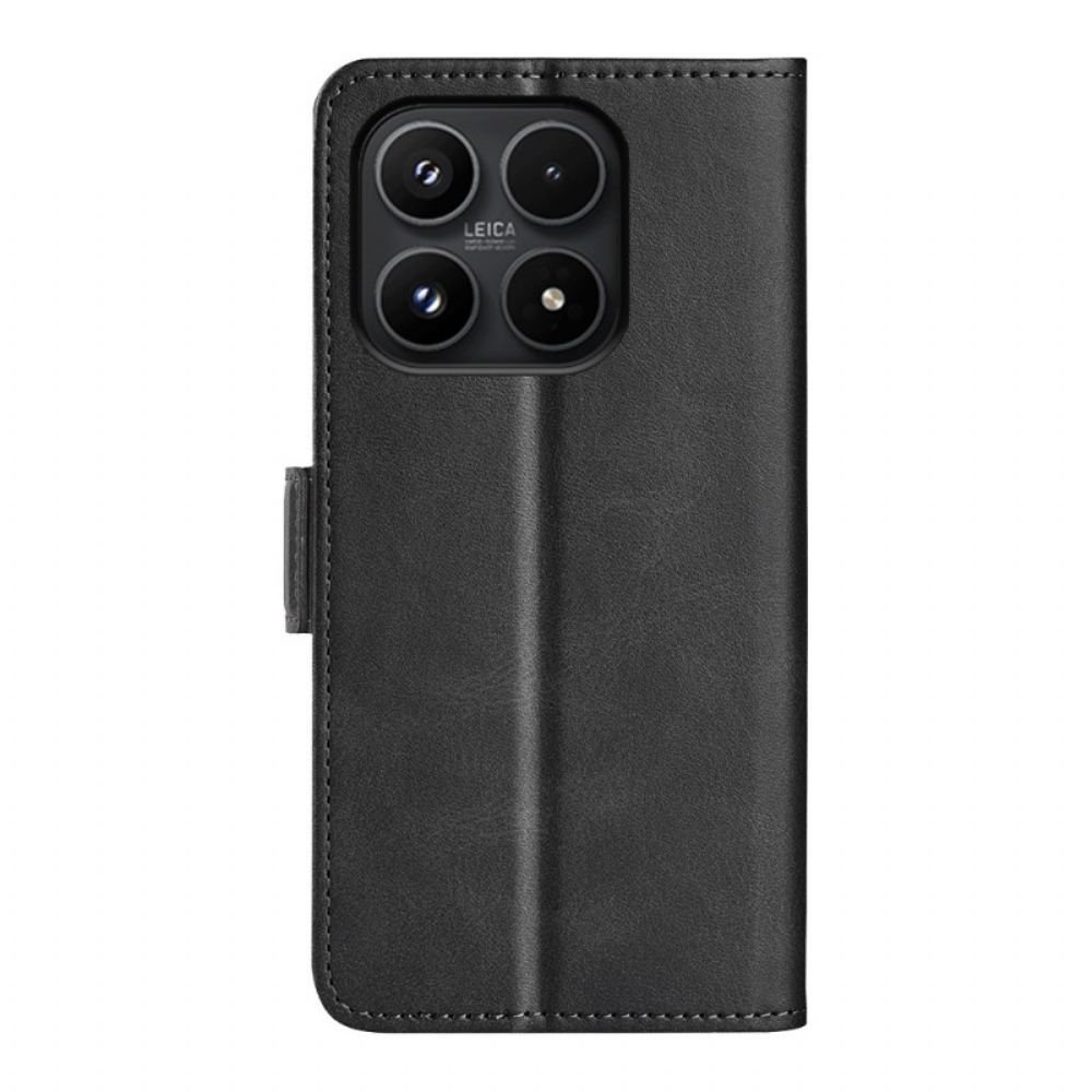 Flip Case Leren Xiaomi 17 Dubbele Sluiting