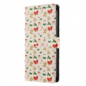 Flip Case Leren Xiaomi 17 Kerst