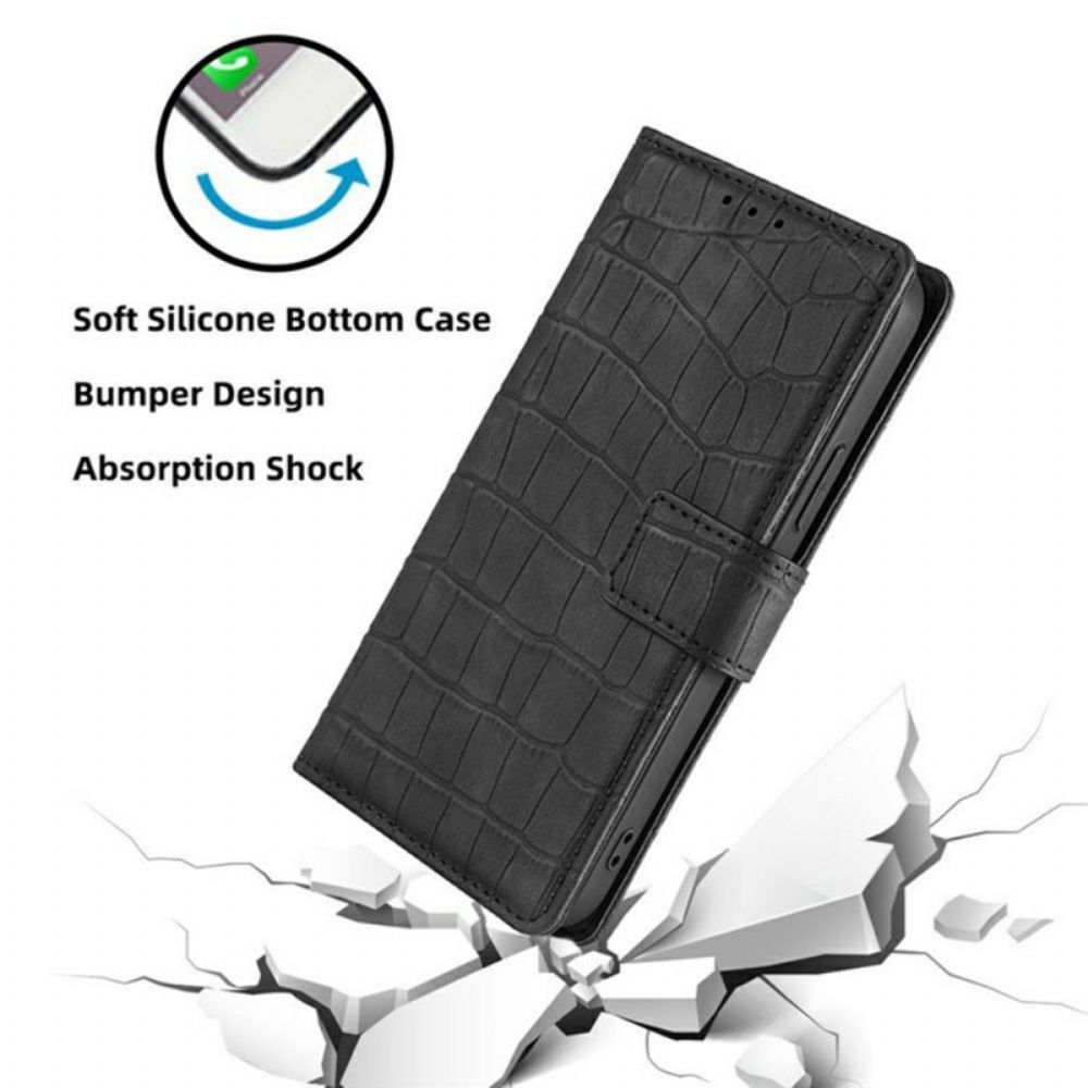 Flip Case Leren Xiaomi 17 Krokodillenleerstructuur