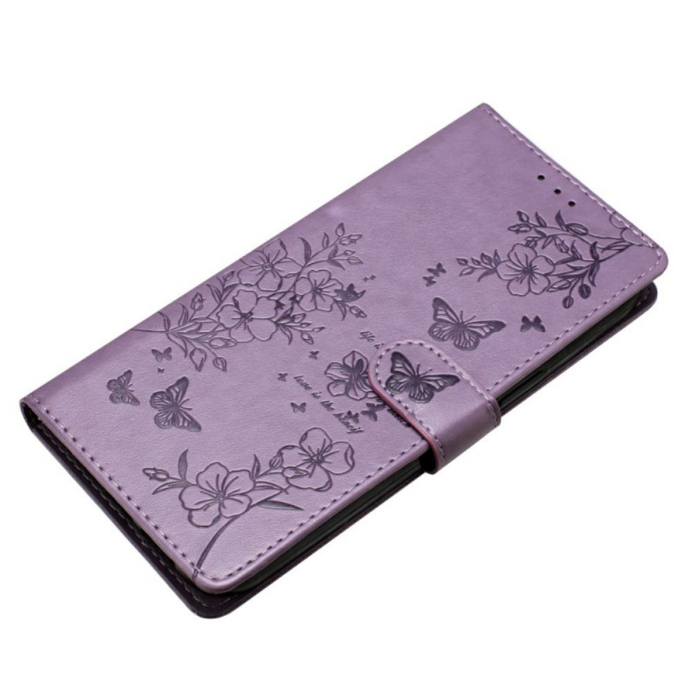 Folio-hoesje Xiaomi 17 Bloemenprint