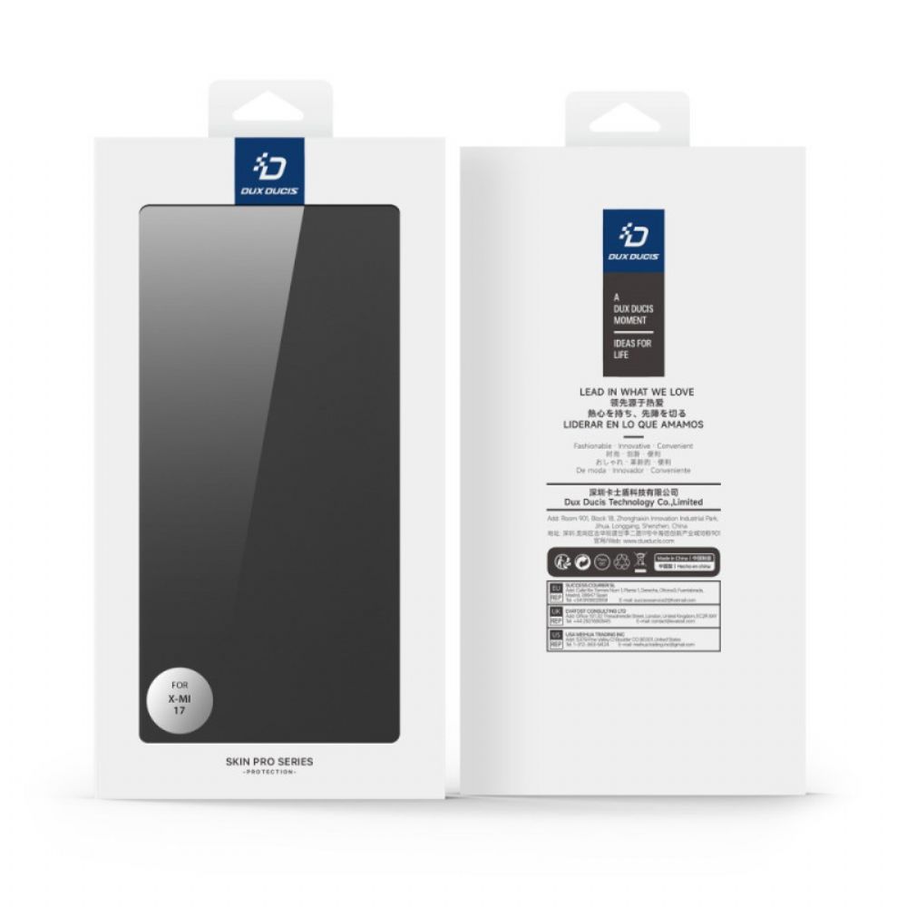 Folio-hoesje Xiaomi 17 Dux Ducis Pro Series Skin Bescherming Hoesje