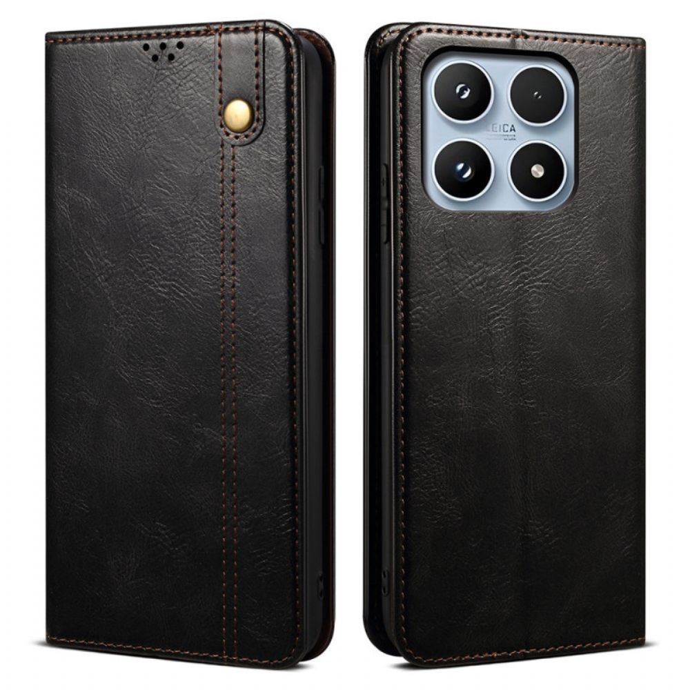 Folio-hoesje Xiaomi 17 Gewaxt Kunstleer